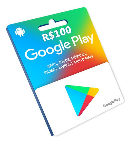 Cartão Google Play R$ 100,00
