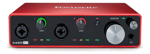 Interfaz de audio Focusrite Scarlett 4i4 3ra Generacion