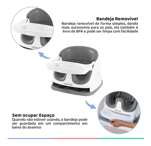 Ingenuity Baby Base 2 -in -1 Asiento Perrela Asiento De De