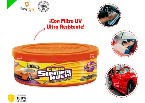 Cera Carro Super Brillo Con Aroma Carpro Quita Rayones      