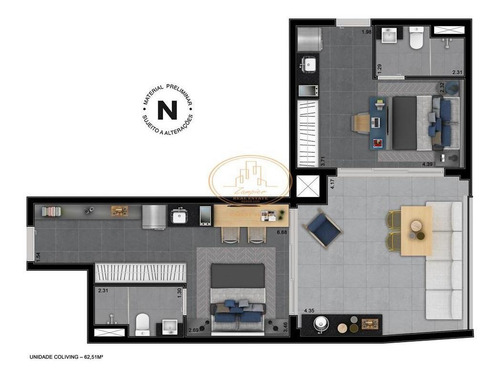 Apartamento Com 2 Dormitório(s) Localizado(a) No Bairro Consolação Em São Paulo / São Paulo - 3045:906311