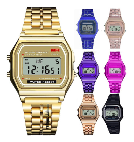 Reloj Retro Negro Digital