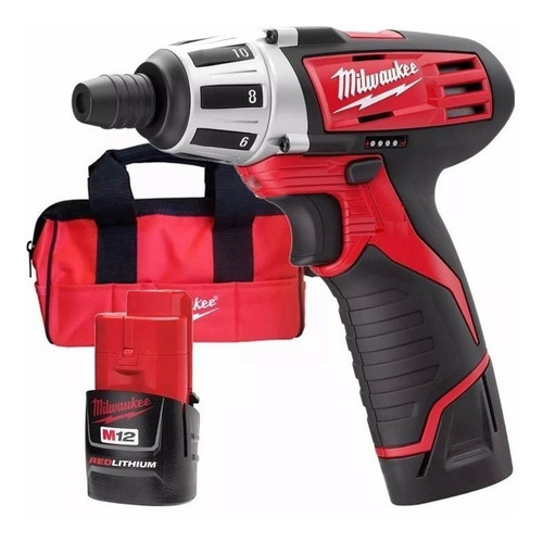 Kit Atornillador Con 2 Baterias 12v Litio Milwaukee 2401-259