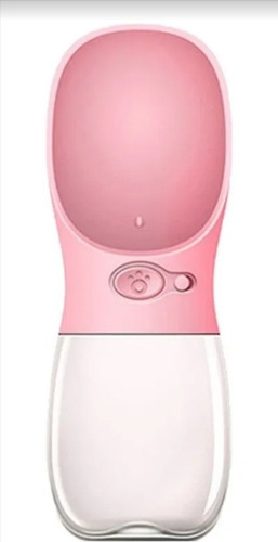 Bebedero Portátil Para Perro Chico 350 Ml De Agua Color Verde Lima O Rosa