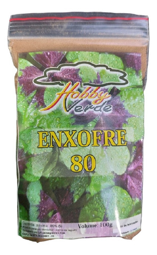 Enxofre Agrícola Combate Ácaro Rajado Lichia Verduras - 100g