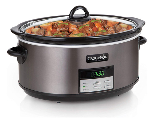 Crock-pot Olla De Cocción Lenta Programable Grande De 8 Con