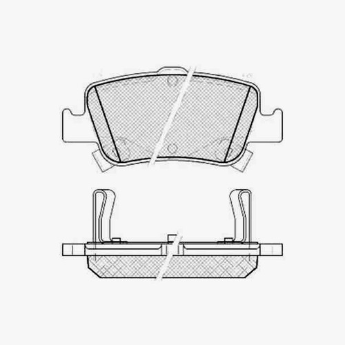 Pastilla De Freno Toyota Auris 1.6 - 2.0 - 2.2 06/ Trasera