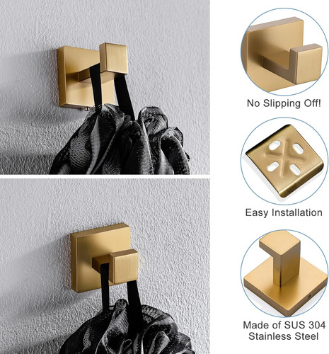 Juego De Accesorios De Baño De 7 Piezas, Juego De Toallero D