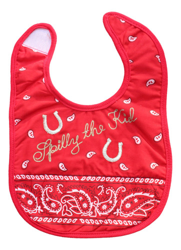 Bandana Occidental  Spilly The Kid  - Babero Infantil (rojo)