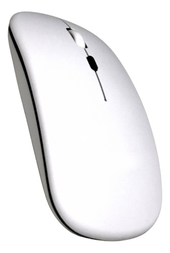 Mouse Slim Bluetooth Wireless S/fio Recarregável Ergonômico Cor Branco