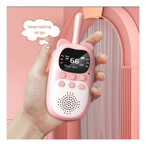 Walkie Talkie Radio Infantil Para Niños Linterna Recargable Mixto