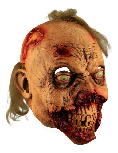 Máscara Látex Zombie Rotten Gums Terror Halloween Ghoulish Color Beige