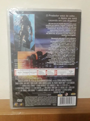 Dvd O Predador 2 A Caçada Continua