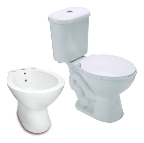Set Baño Completo Sanitario Domani Griferias Y Accesorios