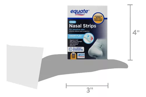 Breathe Right Extra Clear Drug-Free Nasal Strips for Nasal Congestion  Relief, 44 count : : Health & Personal Care