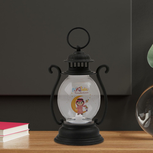 6 Linterna De Ramadán, Lámpara De Mesa, Centro De Negro