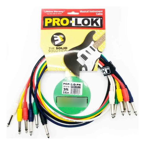Prolok Pcp 3q Pk Pl Pack Cables Instrumento 6 Unidades Plug