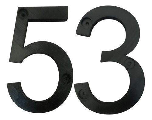 Números Decorativos Para Casas, Mxgnb-053, Número 53, 17.7cm