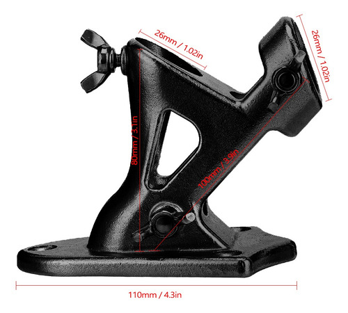 Imagen 5 de 5 de Soporte Para Asta De La Bandera De Acero Inoxidable Para Ext