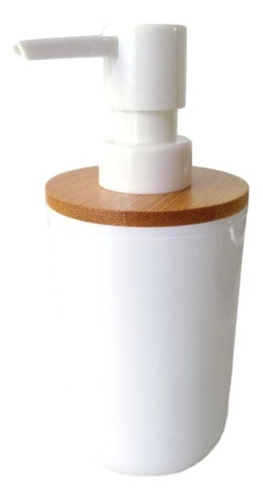 Imagen 1 de 6 de Dispenser Jabón Líquido Minimalista Blanco Deco Baño