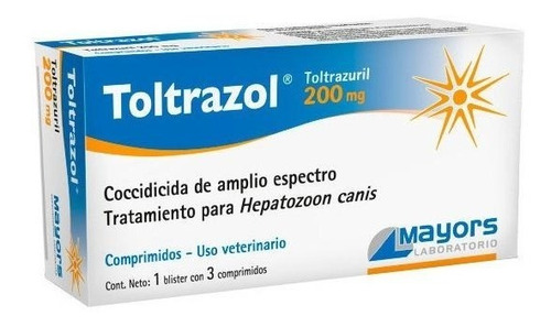 Toltrazol X 3 Comprimidos 200mg Laboratorio Mayors