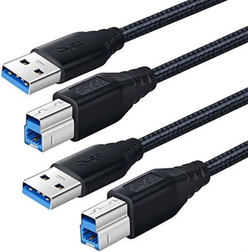 Okray Cable Usb A A Usb B 3.0, Paquete De 2 Cables Superspee