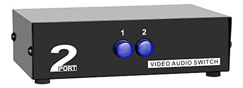 Switch Av Rca 2 En 1 Para Consolas Y Dvd - Pack