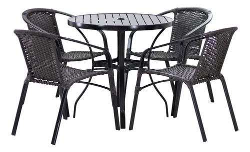 comprar Jogo Cadeiras E Mesa Tampo Alumínio Piscina Área