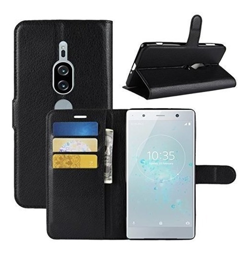 Sony Xperia Xz2 Premium Funda Fettion Premium Pu Piel Billet