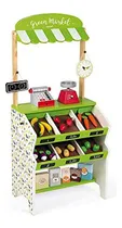 Comprar Janod Green Market Stand De Madera Para Comestibles De 38  J