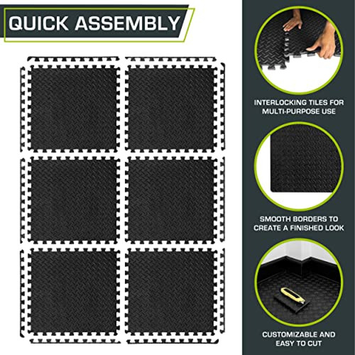 Tapete De Ejercicio Gym Prosourcefit Puzzle Estera De Ejerci