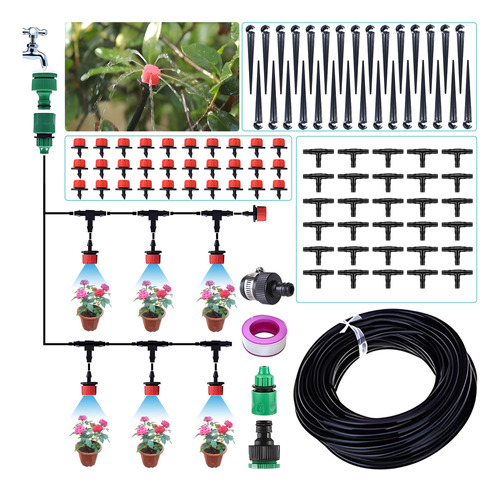 Sistema De Riego. Distribución De Tubos Para Jardín Con