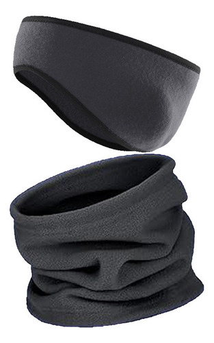 * Polaina De Forro Polar For Invierno, Diadema, Orejeras Y