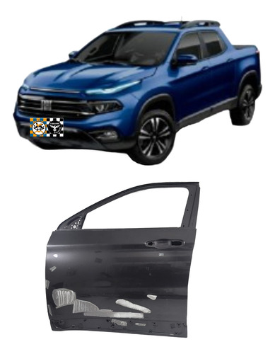 Porta Dianteira Esquerda Fiat Toro 2016 17 18 19 20 21 22 23 (Usado)