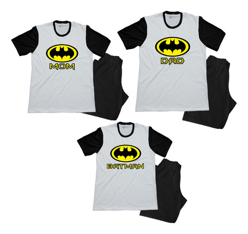 Pijama Familia Batman Superman Combo Set X3