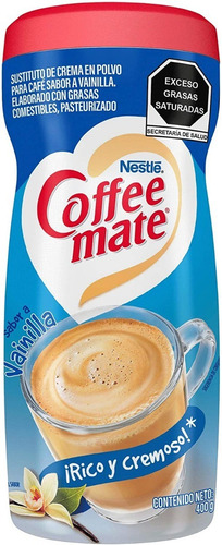 Coffee Mate Vainilla En Polvo Sustituto De Crema Nestlé 400g