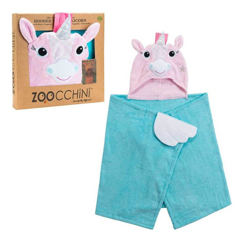 Toalla Infantil Diseño Unicornio Con Capucha De Felpa