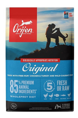 Imagen 1 de 4 de Alimento Orijen Original para perro adulto todos los tamaños sabor mix en bolsa de 10.6kg