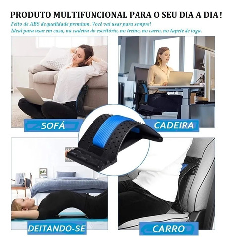 Suporte Lombar Alongador Coluna Alívio Dores Costas Massagem