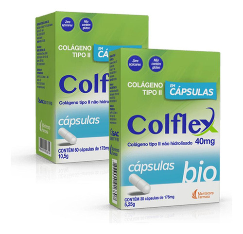 Kit Colflex Bio Colágeno Tipo Ii Não Hidrol 60 Comp +30 Comp
