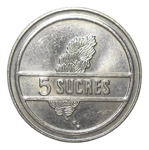 Ecuador 5 Sucres 1988 - Km#91 - Sin Circular / Bu - Bananas