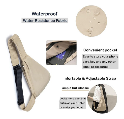 Croogo Mochila De Hombro Antirrobo Bolsas De Pecho Con Honda