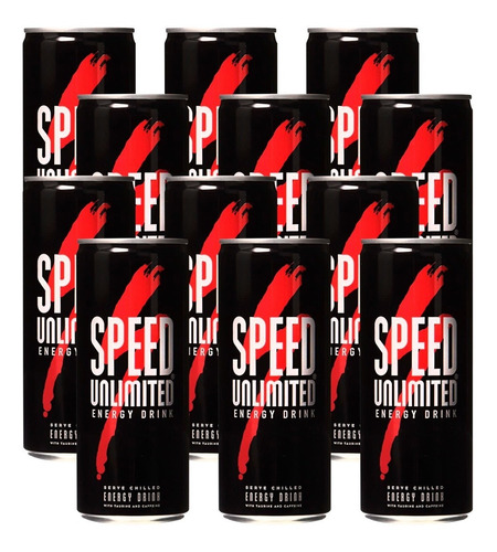 Speed Energizante Unlimited Lata 250 Ml X 12 Unidades  Sufin