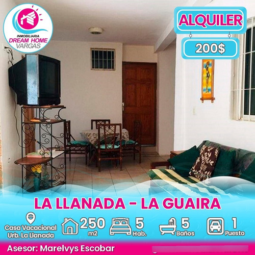 Imagen 1 de 8 de Casa Vacacional Urb. La Llanada - La Guaira 