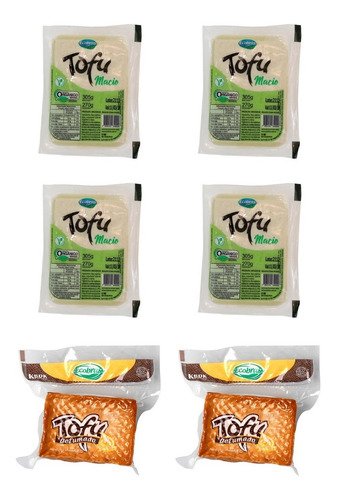 Kit 9 Unidades De Tofu Soft E 4 Unidades De Tofu Defumado