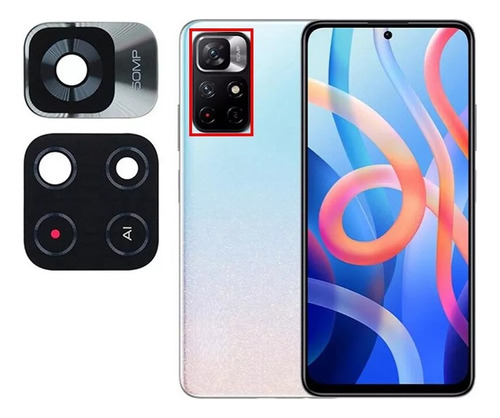 Vidrio Lente Camara Trasera Para Xiaomi Note 11t / 11 Pro 5g