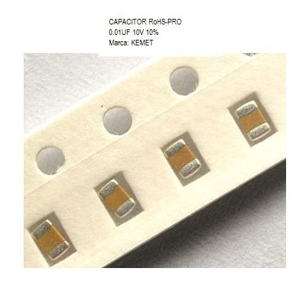Capacitor Smd 0603 Ceramico 0.01uf 10v 10% (5 Unidades)