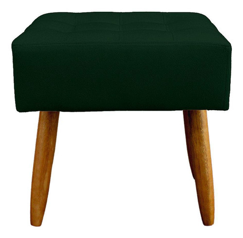 Kit 2 Puff Retangular New Sala E Quarto Suede Verde- Jylcrom