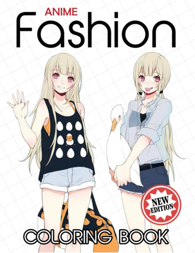 Libro: Anime Fashion Coloring Book: Beautiful And Stylish Co