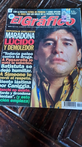 Maradona En Una Entrevista Muy Buena En El Grafico